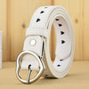 Love Hollow Belt Heart-shaped Ladies Belt Heart-shaped Jeans Belt-Belts-Arimonz-white-Arimonz