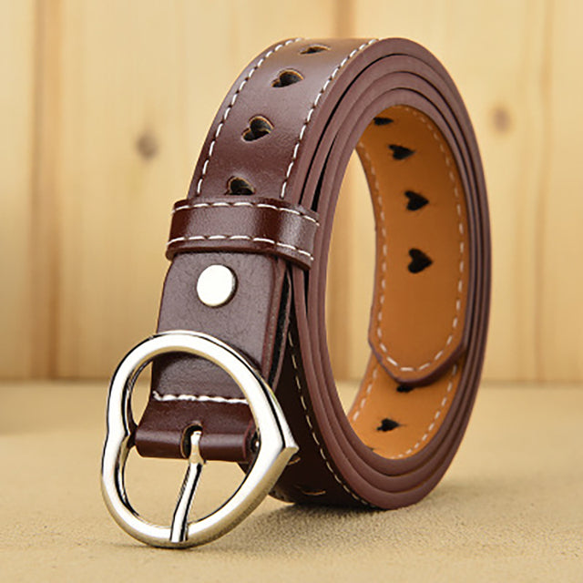 Love Hollow Belt Heart-shaped Ladies Belt Heart-shaped Jeans Belt-Belts-Arimonz-winered-Arimonz