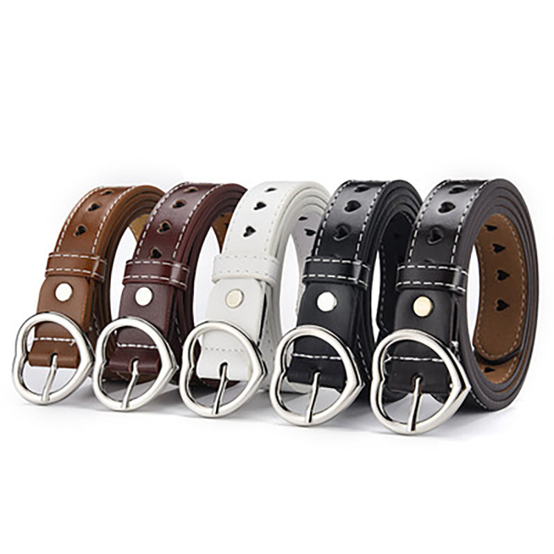 Love Hollow Belt Heart-shaped Ladies Belt Heart-shaped Jeans Belt-Belts-Arimonz-Arimonz