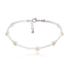 Lovely Daisy Flowers Colorful Beaded Charm Statement Choker Necklace for Women Vacation Jewelry-Necklaces-Arimonz-White-Arimonz