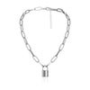 Lover PadLock Choker Necklace-Necklaces-Arimonz-4-Arimonz