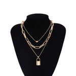 Lover PadLock Choker Necklace-Necklaces-Arimonz-Arimonz