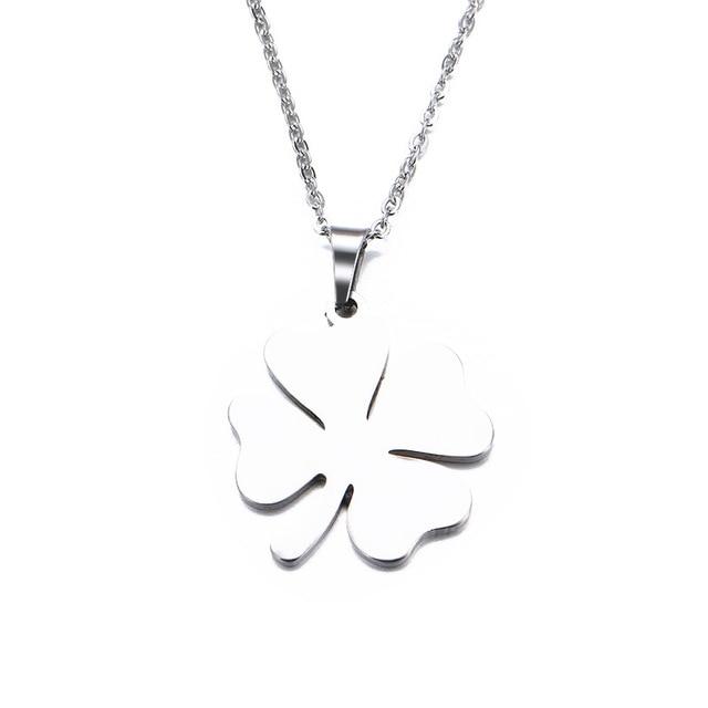 Lover's Clover Necklace For Women Fashionable Jewelry-Necklaces-Arimonz-Silver-Arimonz