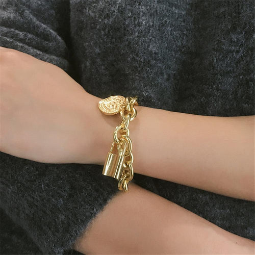 Lover's Heart Lock Bracelets-Braceletes-Arimonz-Arimonz