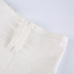 Low Waist Black Micro Skirts Streetwear Pockets Patchwork A-line Skirt-Denim Skirts-Arimonz-Arimonz