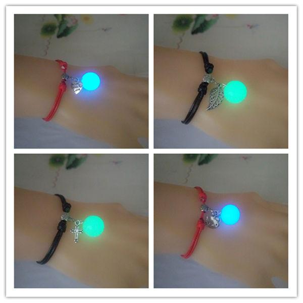 Luminous Bead Ankle Chain Pendant Anklet Beaded Foot Jewelry for Women-Anklets-Arimonz-Arimonz