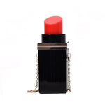 Luna Lipstick Shape Crossbody Bag-Handbags-Arimonz-Black-Arimonz