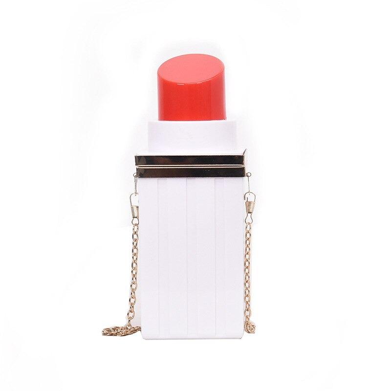 Luna Lipstick Shape Crossbody Bag-Handbags-Arimonz-White-Arimonz