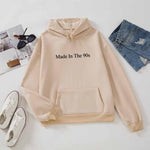 Made In The 90s Letter Print Cool Oversized Women Hoodies Sweatshirt-Pullovers-Arimonz-Apricot-M-Arimonz