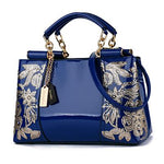 Madison Embroidery Shoulder Bag-Handbags-Arimonz-Blue-Arimonz