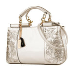 Madison Embroidery Shoulder Bag-Handbags-Arimonz-white-Arimonz