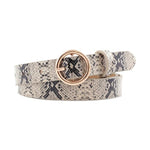 Maya Statement Belt Leopard Snake And Zebra Print Belt-Belts-Arimonz-Snake-Arimonz
