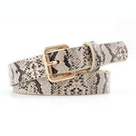 Maya Statement Belt Leopard Snake And Zebra Print Belt-Belts-Arimonz-Snake Beige-Arimonz