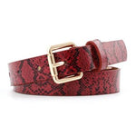 Maya Statement Belt Leopard Snake And Zebra Print Belt-Belts-Arimonz-Snake Red-Arimonz