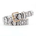 Maya Statement Belt Leopard Snake And Zebra Print Belt-Belts-Arimonz-Snake White-Arimonz