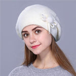 Megan Knitted Beret-Hats-Arimonz-Beige-Arimonz
