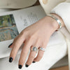 Merci Adjustable Fashion Ring Trendy Ring Jewelry for Women-Rings-Arimonz-Arimonz