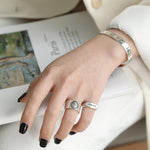 Merci Adjustable Fashion Ring Trendy Ring Jewelry for Women-Rings-Arimonz-Arimonz