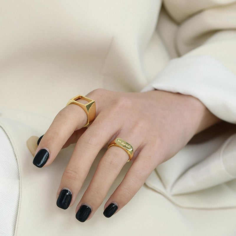 Merci Adjustable Fashion Ring Trendy Ring Jewelry for Women-Rings-Arimonz-Arimonz