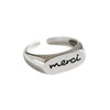 Merci Adjustable Fashion Ring Trendy Ring Jewelry for Women-Rings-Arimonz-Silver-Arimonz