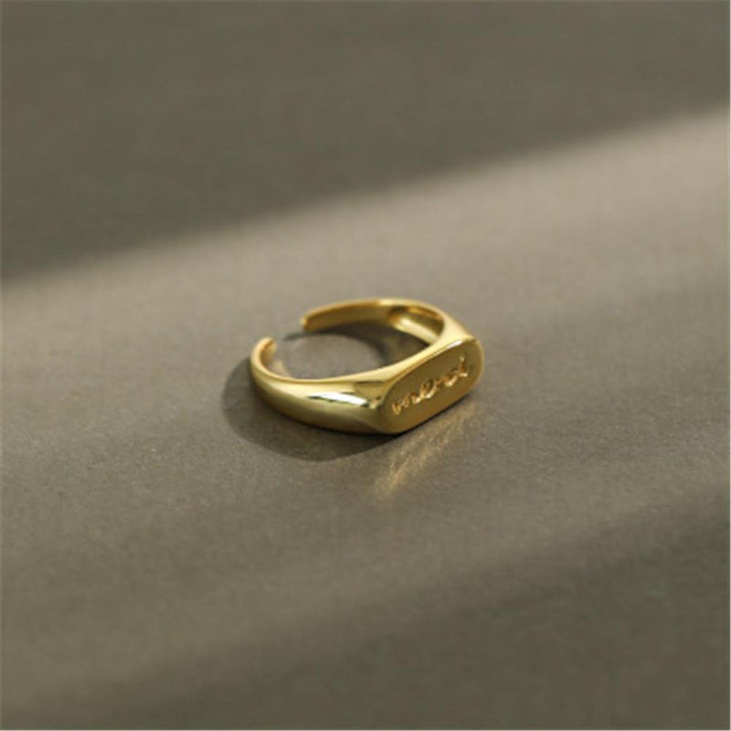 Merci Adjustable Fashion Ring Trendy Ring Jewelry for Women-Rings-Arimonz-Arimonz