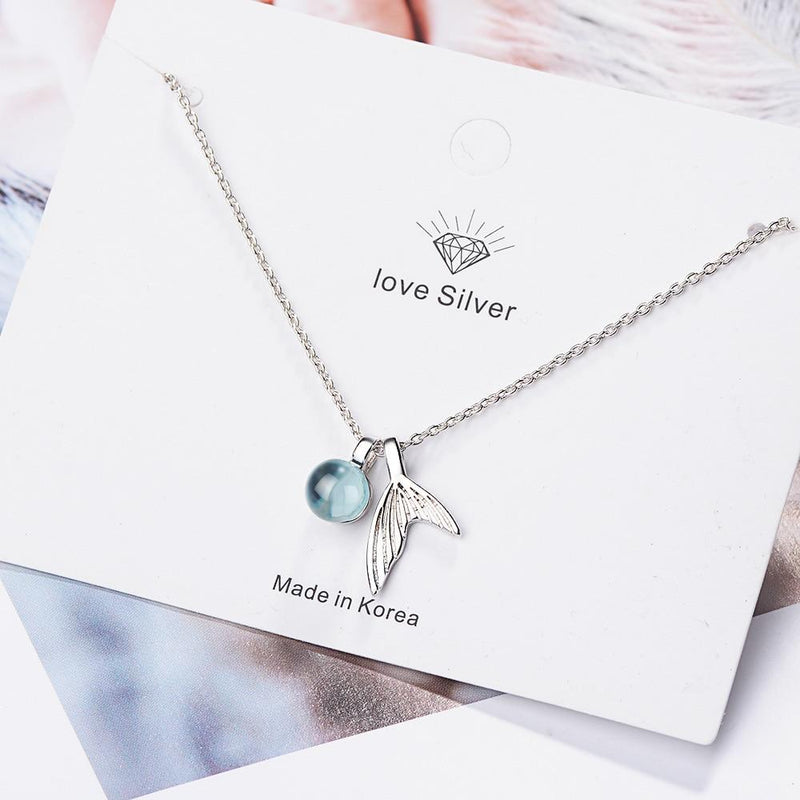 Mermaid Pendant Necklace-Necklaces-Arimonz-Arimonz