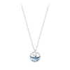 Mermaid Tail Round Pendant Necklace for Women Fashion Jewelry-Earrings-Arimonz-Arimonz
