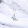 Mermaid Tail Round Pendant Necklace for Women Fashion Jewelry-Earrings-Arimonz-Arimonz