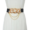 Metal Chain Buckle Belt For Women In Silver And Gold-Belts-Arimonz-Arimonz