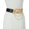 Metal Chain Buckle Belt For Women In Silver And Gold-Belts-Arimonz-Arimonz