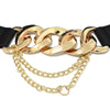 Metal Chain Buckle Belt For Women In Silver And Gold-Belts-Arimonz-Arimonz