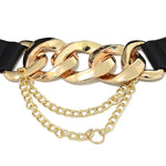 Metal Chain Buckle Belt For Women In Silver And Gold-Belts-Arimonz-Arimonz