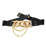 Metal Chain Buckle Belt For Women In Silver And Gold-Belts-Arimonz-Arimonz