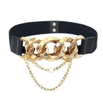 Metal Chain Buckle Belt For Women In Silver And Gold-Belts-Arimonz-Gold-Arimonz