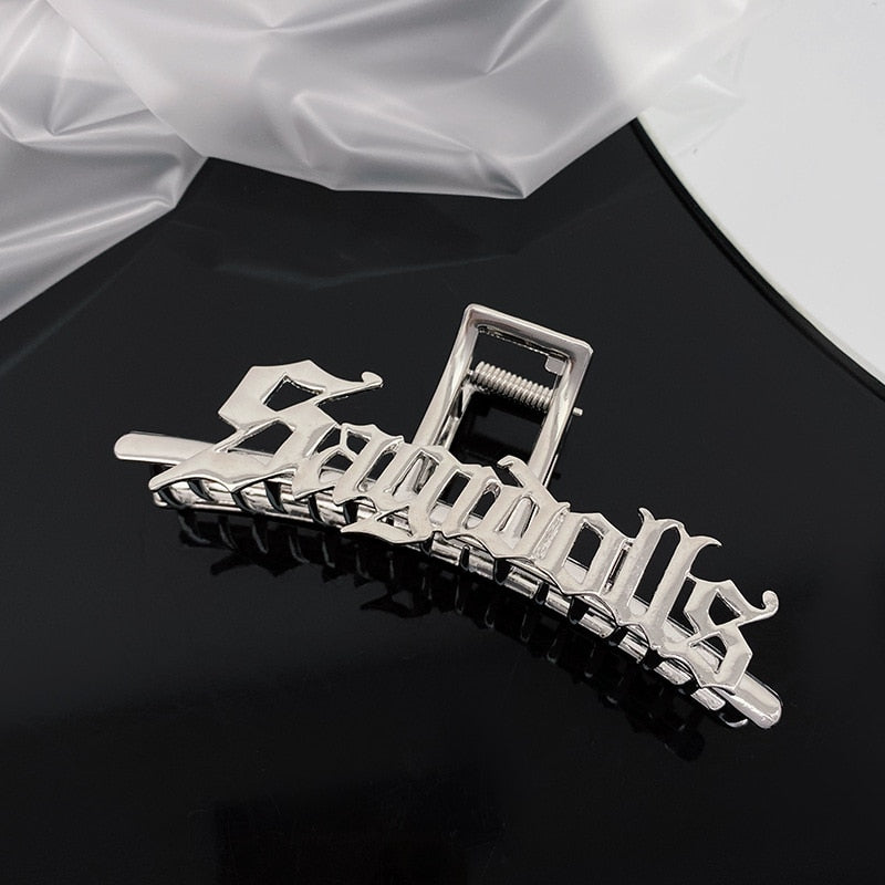 Metal Hollow Irregular Hair Claw Headdress Accessories Crab Hairpin-Hair Accessories-Arimonz-Arimonz