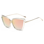 Metal Retro Oversized Sunglasses Women Cat Eye Sun Glasses-Sunglasses-Arimonz-Arimonz