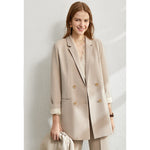 Minimalism Spring Suit Female Office Lady Blazer High Waist Officewear-Wear To Work Sets-Arimonz-Arimonz