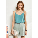 Minimalism Spring Suit Female Office Lady Blazer High Waist Officewear-Wear To Work Sets-Arimonz-green shorts-M-Arimonz