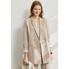 Minimalism Spring Suit Female Office Lady Blazer High Waist Officewear-Wear To Work Sets-Arimonz-Khaki coat-M-Arimonz