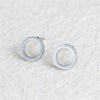 Minimalist Round Stud Earrings-Earrings-Arimonz-Silver-Arimonz