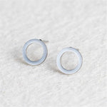 Minimalist Round Stud Earrings-Earrings-Arimonz-Silver-Arimonz