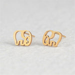 Minimalist Stud Earrings-Earrings-Arimonz-Elephant-Gold-Arimonz