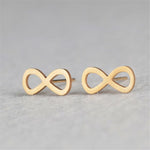 Minimalist Stud Earrings-Earrings-Arimonz-Infinity-Gold-Arimonz