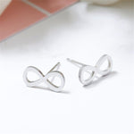 Minimalist Stud Earrings-Earrings-Arimonz-Infinity-Silver-Arimonz