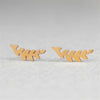 Minimalist Stud Earrings-Earrings-Arimonz-Leaf-Gold-Arimonz