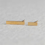 Minimalist Stud Earrings-Earrings-Arimonz-Rectangle-Gold-Arimonz