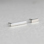 Minimalist Stud Earrings-Earrings-Arimonz-Rectangle-Silver-Arimonz