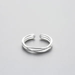 Minimalist Twist Line Adjustable Ring-Rings-Arimonz-Arimonz