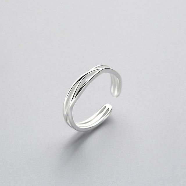 Minimalist Twist Line Adjustable Ring-Rings-Arimonz-Arimonz