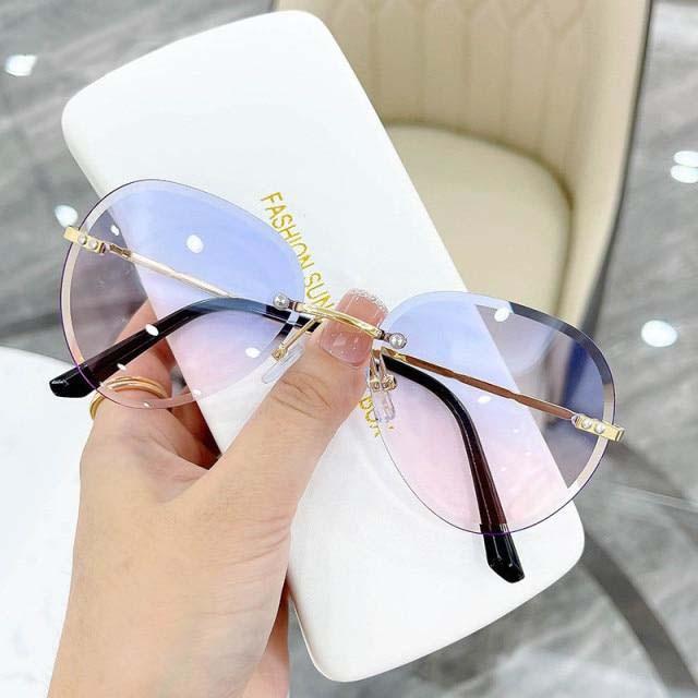 Mirror Sunglasses For Women Retro Glasses Women's Sunglasses-Sunglasses-Arimonz-Pink Blue-Arimonz